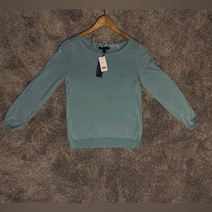Banana Republic Silk Cashmere Sweater XS Powder/Baby Blue
